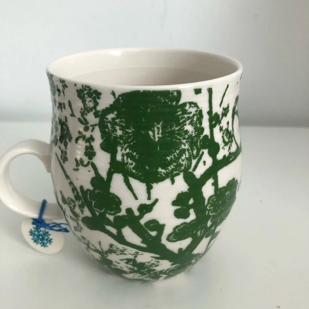 Anthropologie green white